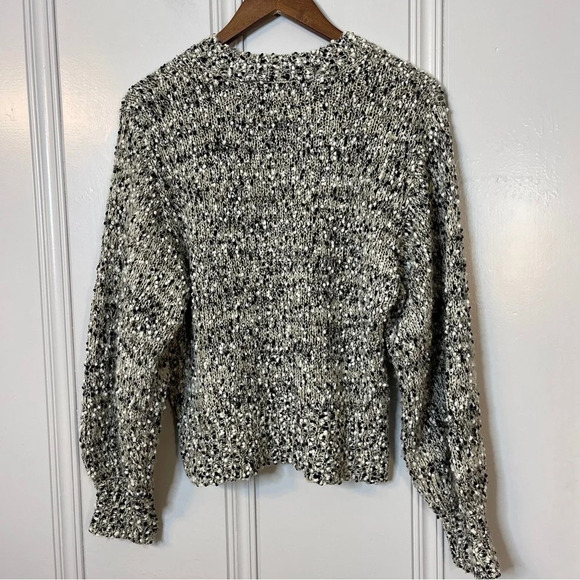 Anthropologie Moon River Moorland Speckled Balloon Sleeve Boxy Sweater - Picture 9 of 9